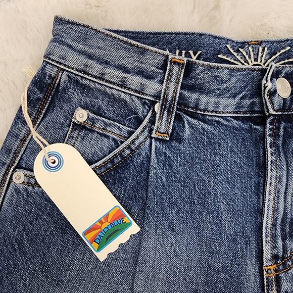 NEW Daily Blue Adriano Goldshmied Love Pleated High Waisted Jean Storm 26 - Picture 4 of 12